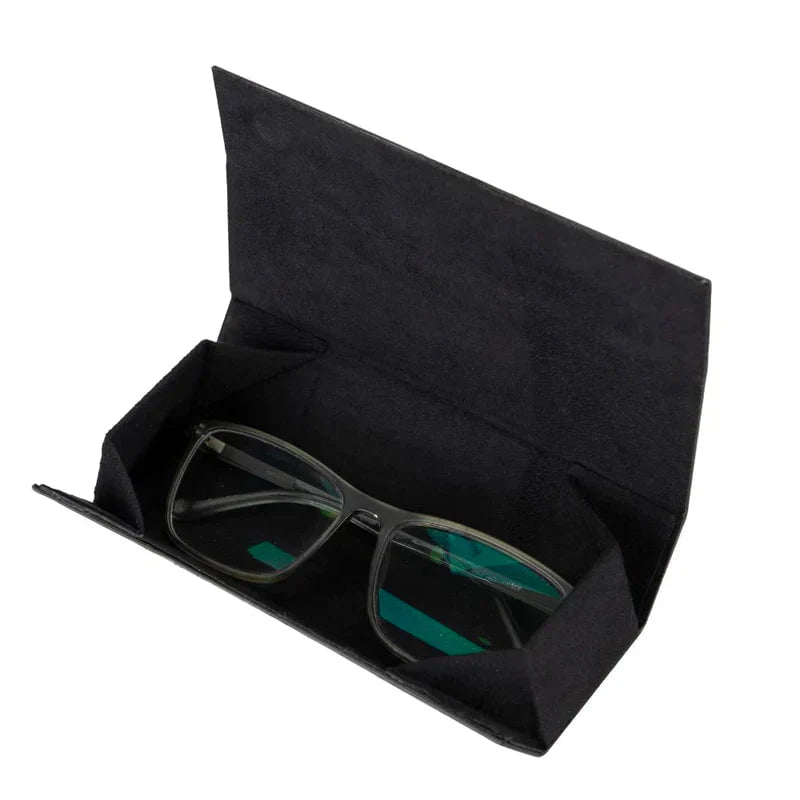 Clever Genuine Leather Glasses Case – Handmade Eyeglass & Sunglasses Cover for Men & Women