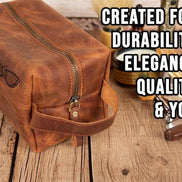 Eve Kosmetiktasche aus echtem Leder