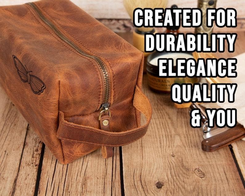 Eve Kosmetiktasche aus echtem Leder