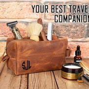 Eve Kosmetiktasche aus echtem Leder