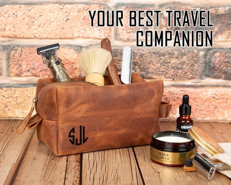 Eve Kosmetiktasche aus echtem Leder