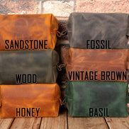 Eve Kosmetiktasche aus echtem Leder