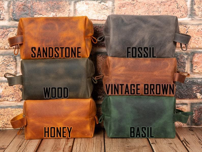 Eve Kosmetiktasche aus echtem Leder