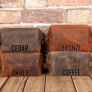 Eve Kosmetiktasche aus echtem Leder