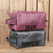 Eve Kosmetiktasche aus echtem Leder