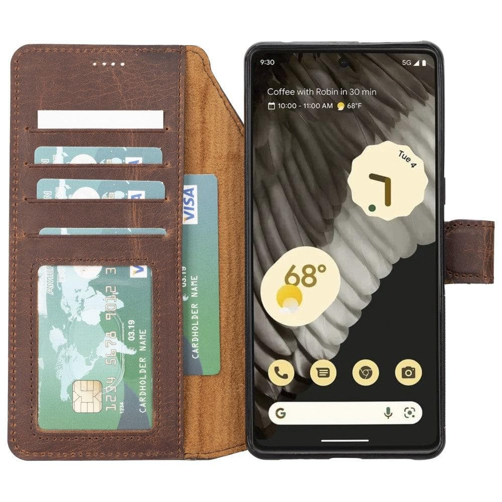 Magische abnehmbare Echtlederhülle für Google Pixel 7 Serie / MW