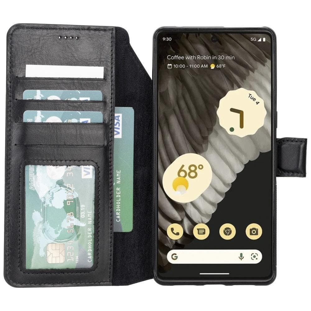 Magische abnehmbare Echtlederhülle für Google Pixel 7 Serie / MW