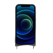 Saff iPhone 12 Hülle aus echtem Leder mit Umhängegurt
