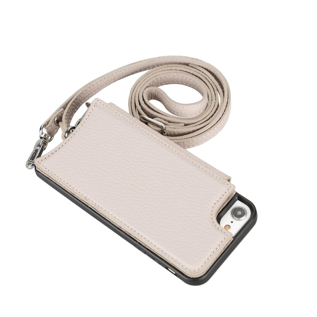 Saff iPhone SE/8/7 Serie Echtlederhülle mit Tragegurt - SAFF UFW