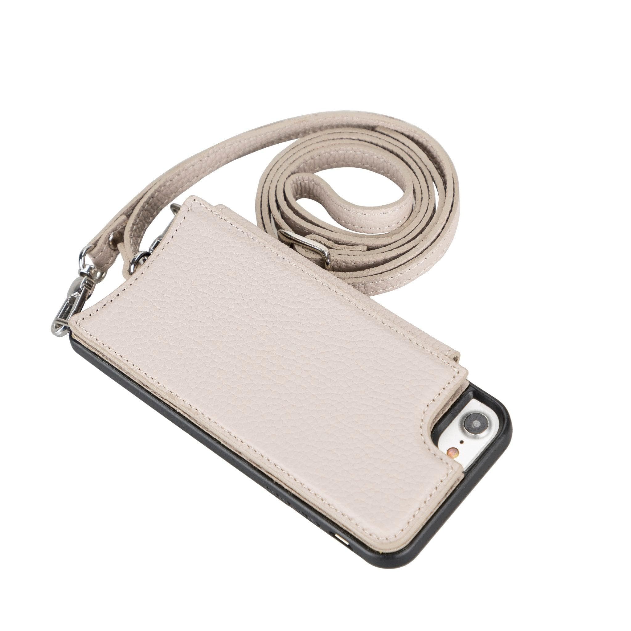 Saff iPhone SE/8/7 Serie Echtlederhülle mit Tragegurt - SAFF UFW