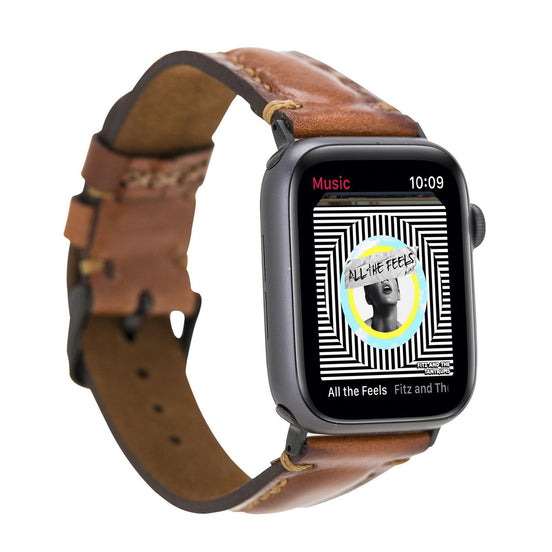 Avilla Style Echtleder-Armband für Apple Watch 