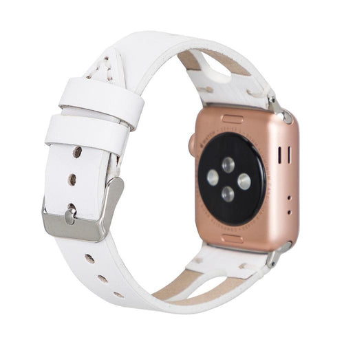 BA2 Style Drop Cut Genuine Leather Apple Watch Band