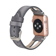 BA2 Style Drop Cut Echtleder-Apple-Watch-Armband