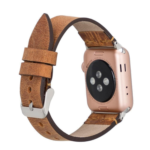 BA7-Stil Echtleder-Apple-Watch-Armband 