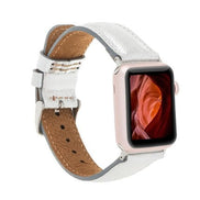 Klassisches Apple Watch-Armband aus echtem Leder 