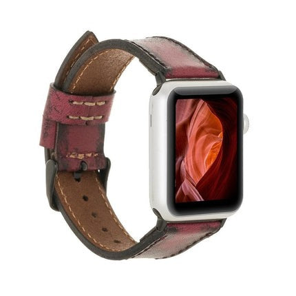 Klassisches Apple Watch-Armband aus echtem Leder 