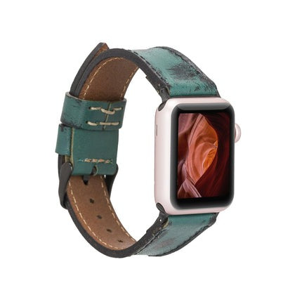 Klassisches Apple Watch-Armband aus echtem Leder 