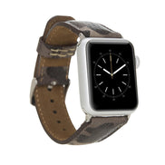 Klassisches Apple Watch-Armband aus echtem Leder 