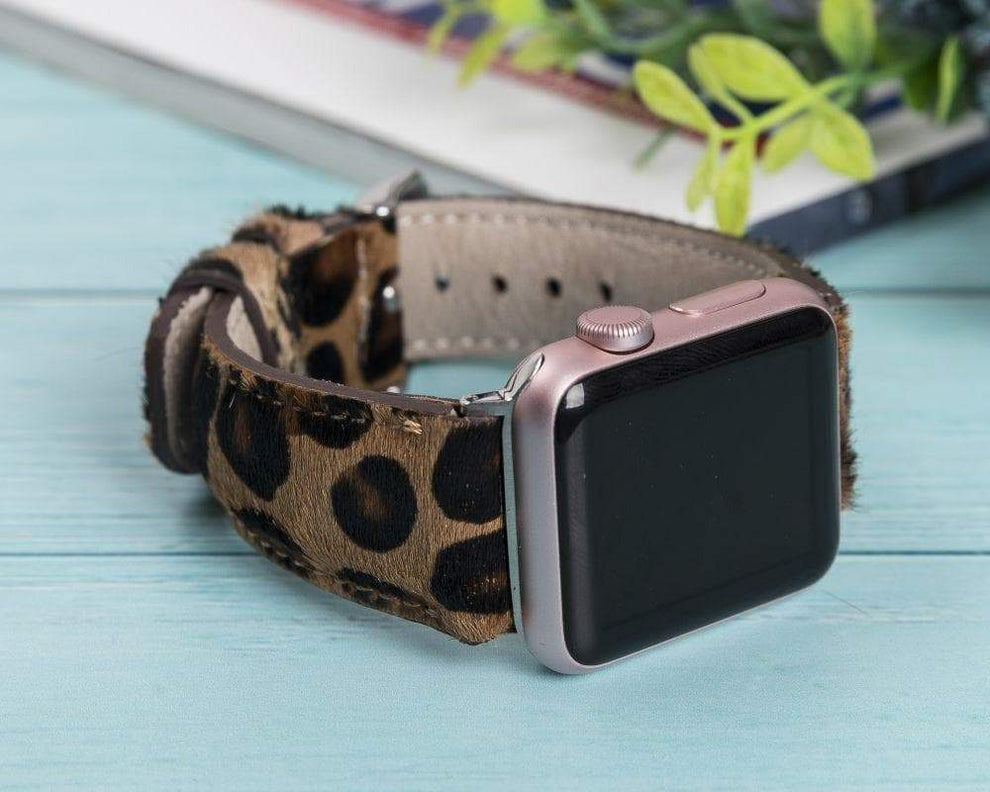 Klassisches Apple Watch-Armband aus echtem Leder 
