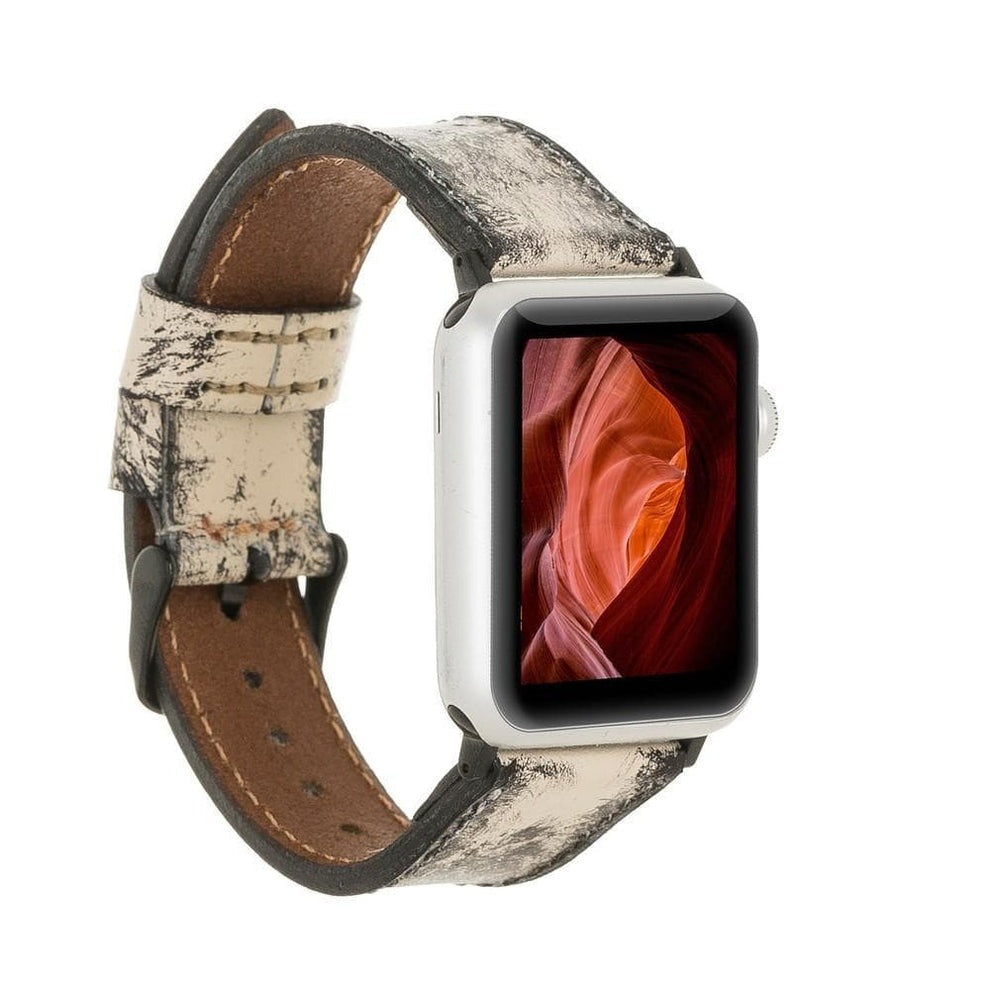Klassisches Apple Watch-Armband aus echtem Leder 