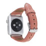 Klassisches, schlankes Apple Watch-Armband aus echtem Leder 