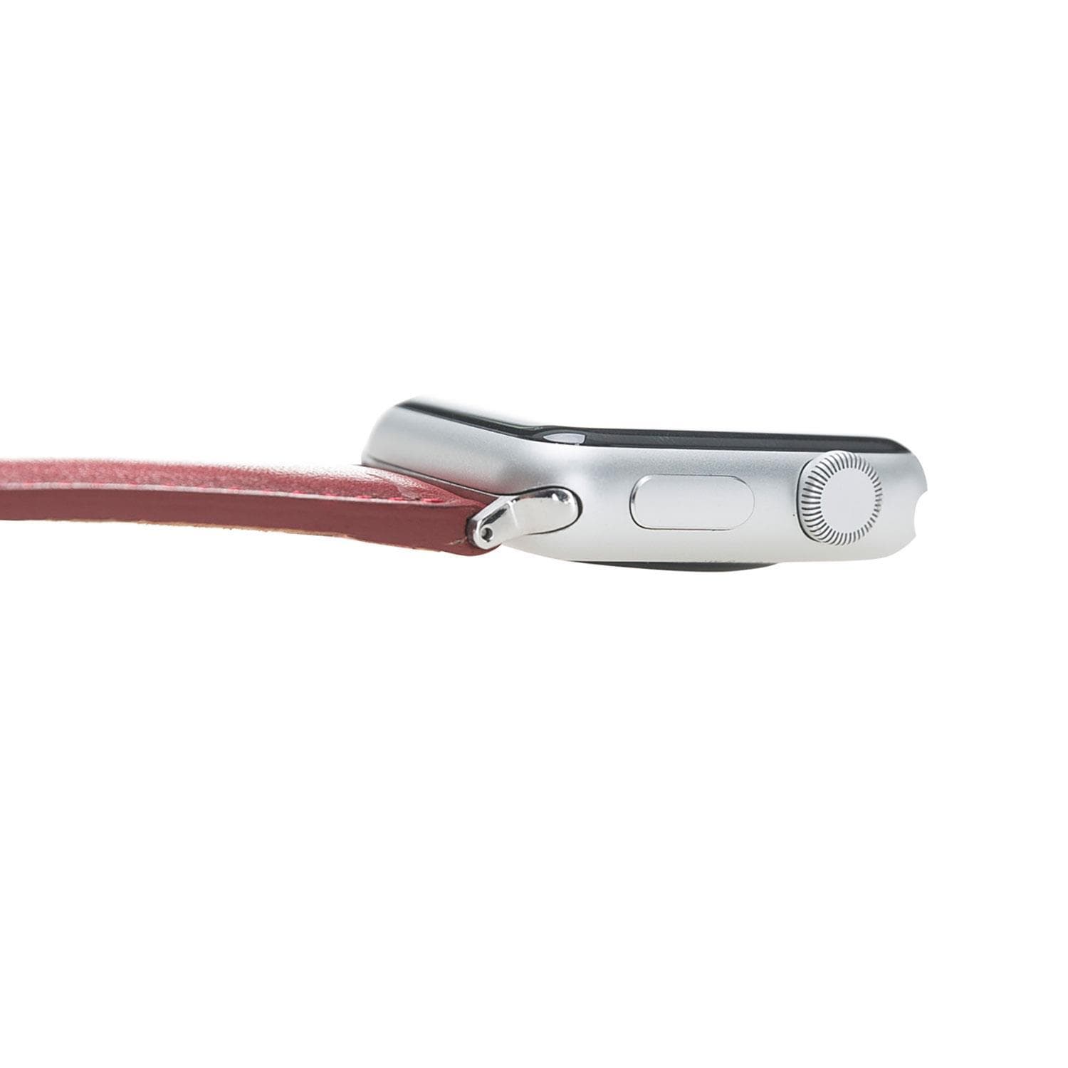 Klassisches, schlankes Apple Watch-Armband aus echtem Leder 