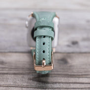 Klassisches, schlankes Apple Watch-Armband aus echtem Leder 