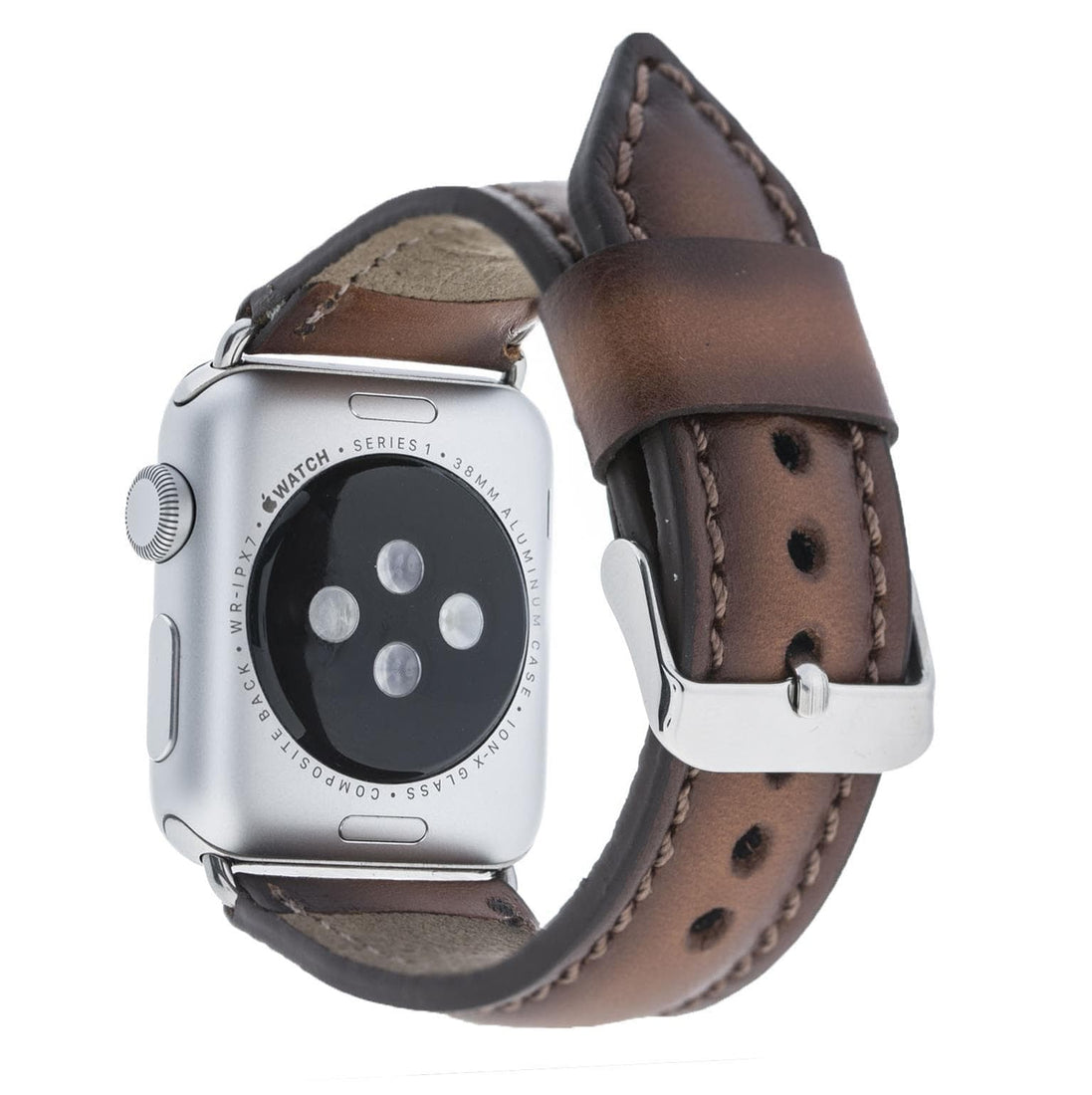 Klassisches Apple Watch-Armband aus echtem Leder 