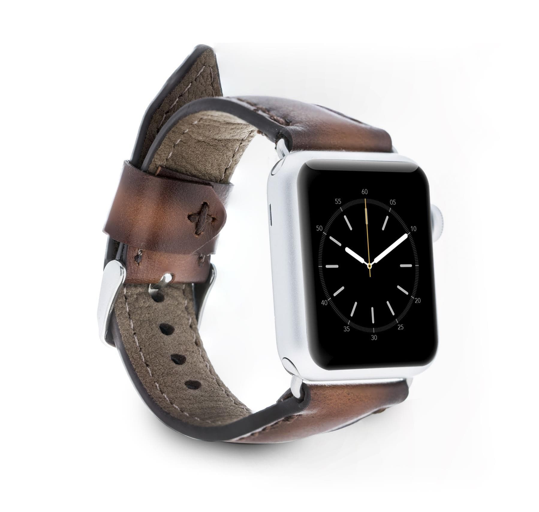 Klassisches Apple Watch-Armband aus echtem Leder 