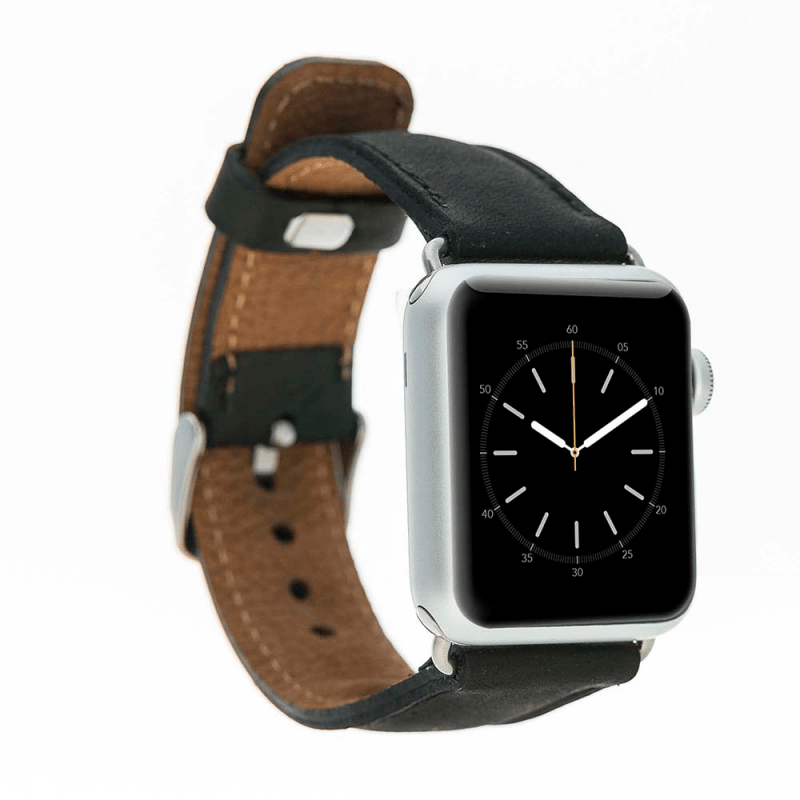 Klassisches Apple Watch-Armband aus echtem Leder 