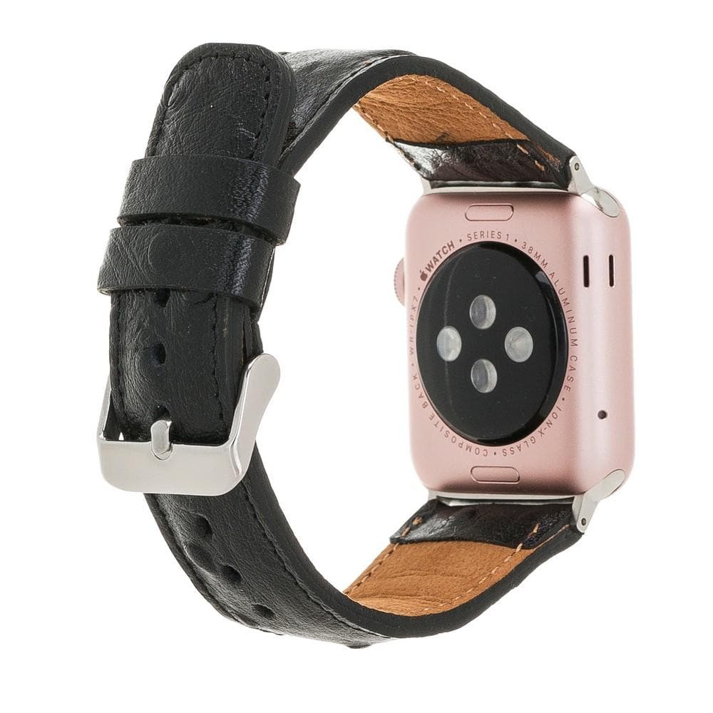 Klassisches Apple Watch-Armband aus echtem Leder 