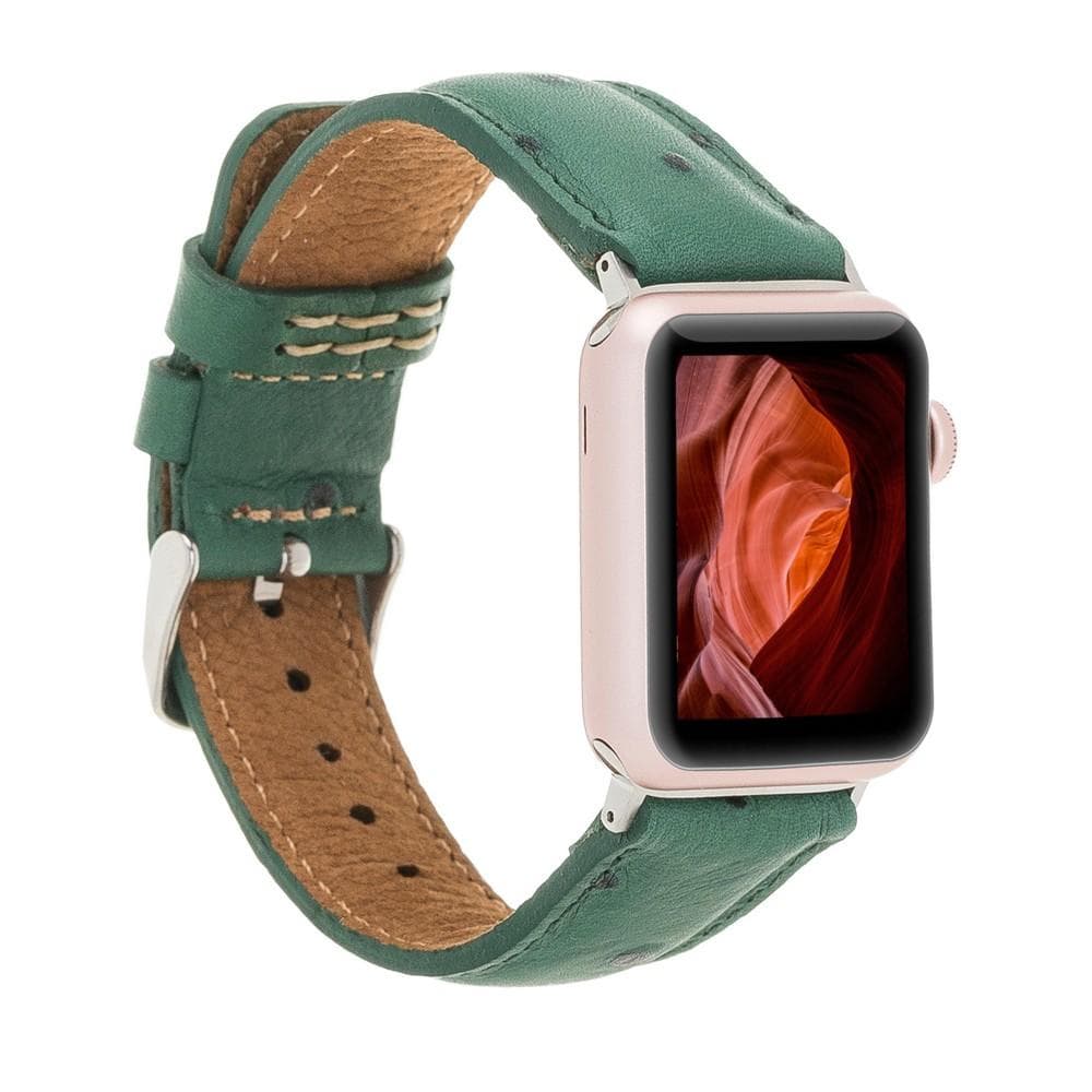 Klassisches Apple Watch-Armband aus echtem Leder 