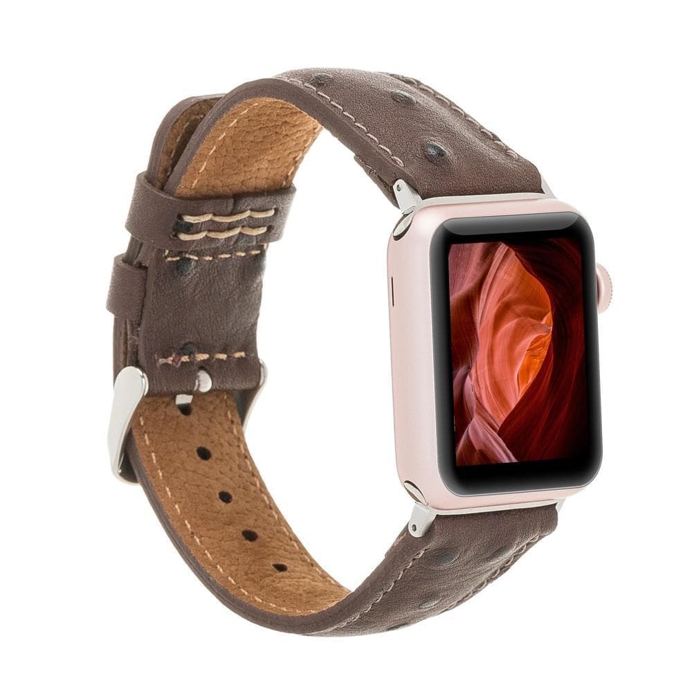 Klassisches Apple Watch-Armband aus echtem Leder 