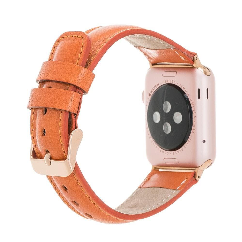 Klassisches Apple Watch-Armband aus echtem Leder 
