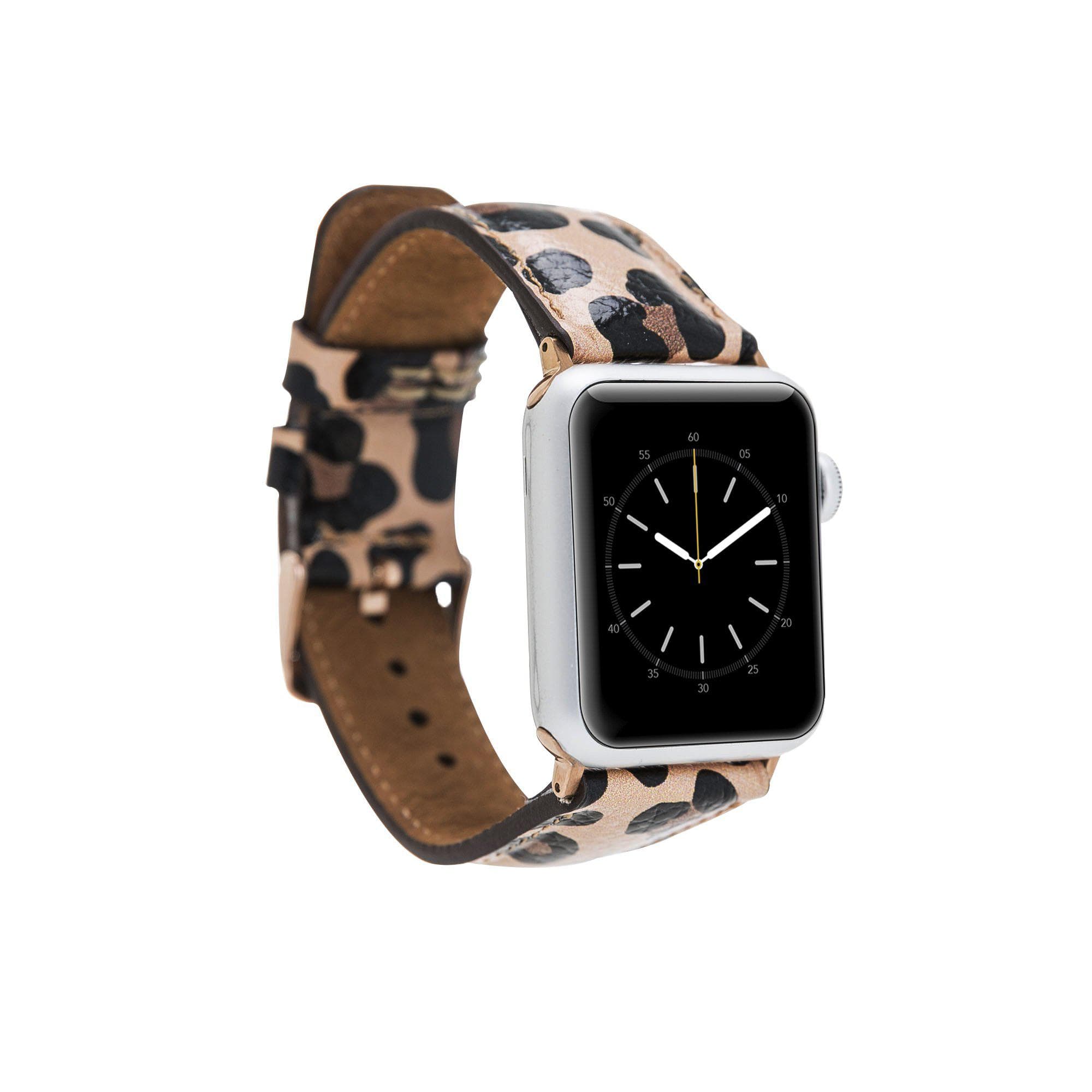 Klassisches Apple Watch-Armband aus echtem Leder 