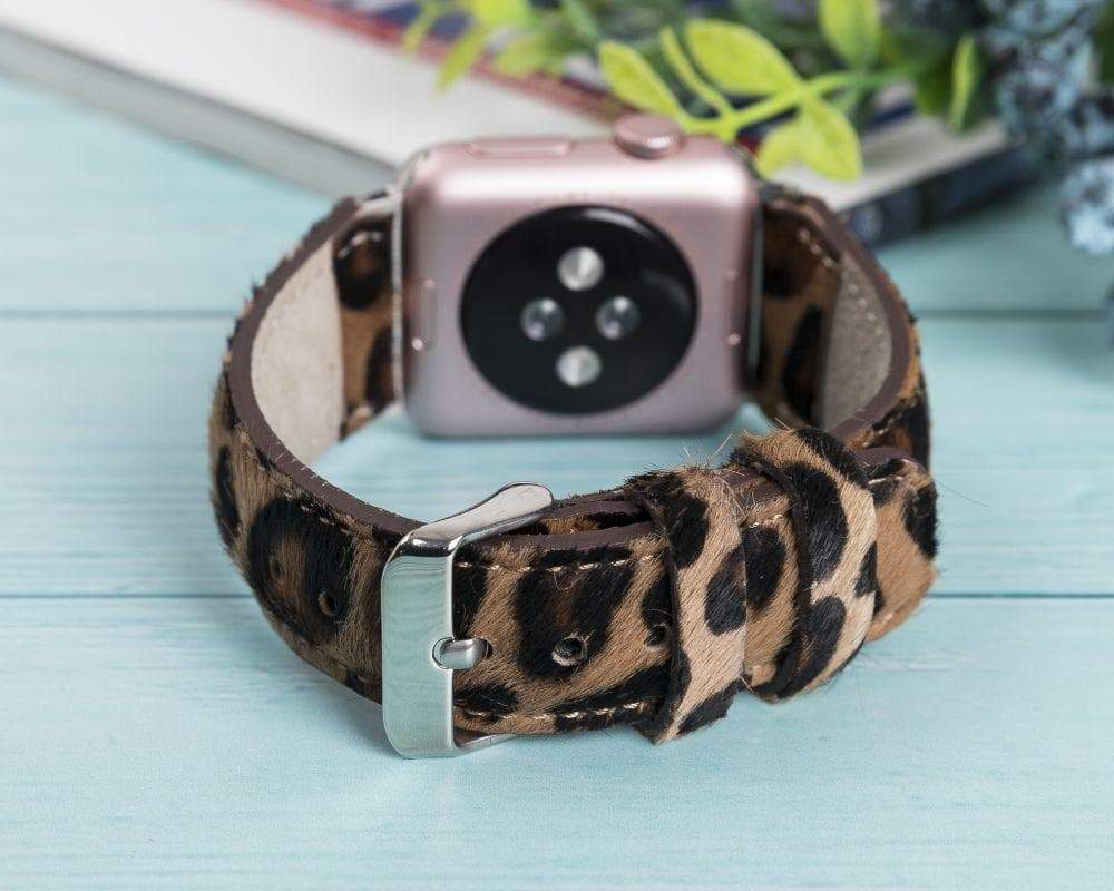 Klassisches Apple Watch-Armband aus echtem Leder 