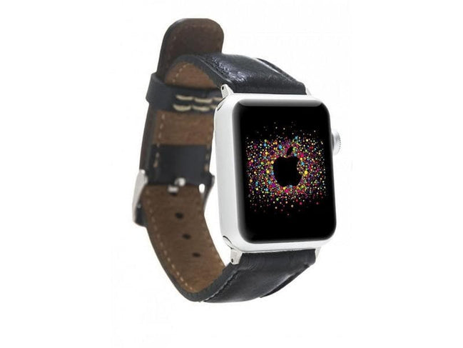 Klassisches Apple Watch-Armband aus echtem Leder 