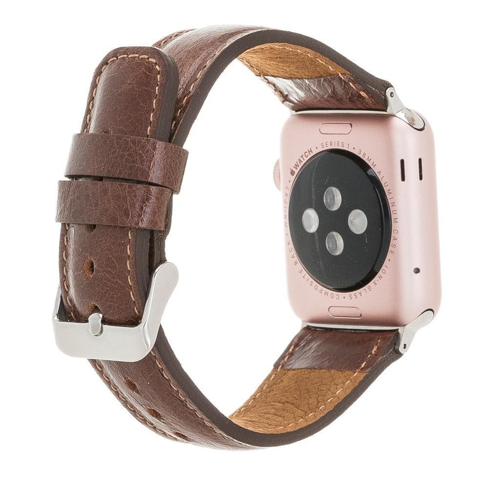 Klassisches Apple Watch-Armband aus echtem Leder 