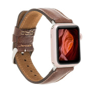 Klassisches Apple Watch-Armband aus echtem Leder 