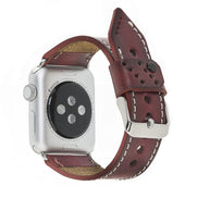 Klassisches Apple Watch-Armband aus echtem Leder 