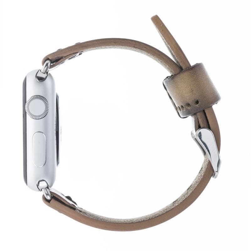 Klassisches Apple Watch-Armband aus echtem Leder 