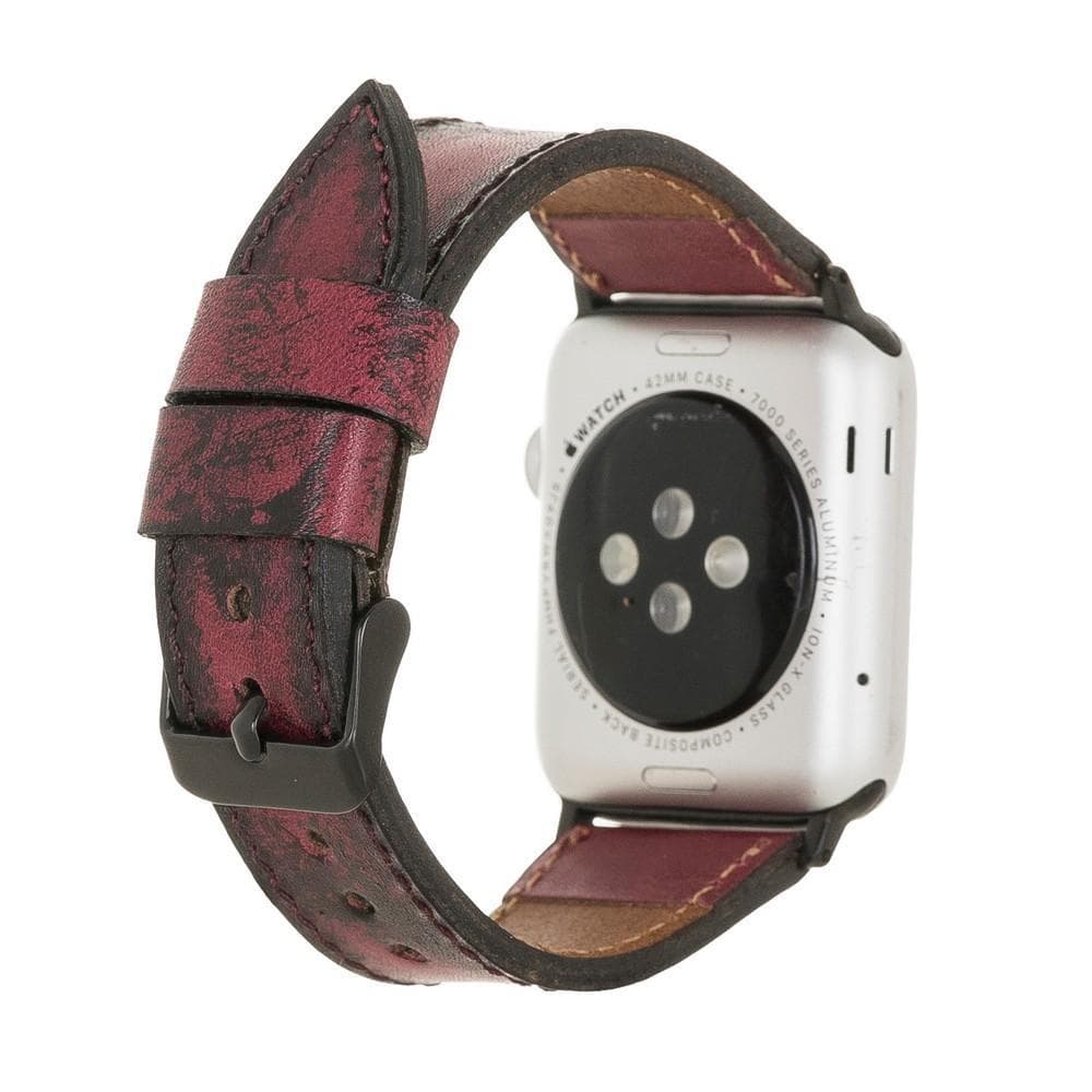 Klassisches Apple Watch-Armband aus echtem Leder 