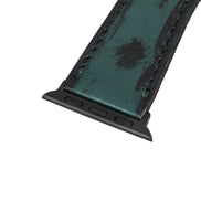 Klassisches Apple Watch-Armband aus echtem Leder 