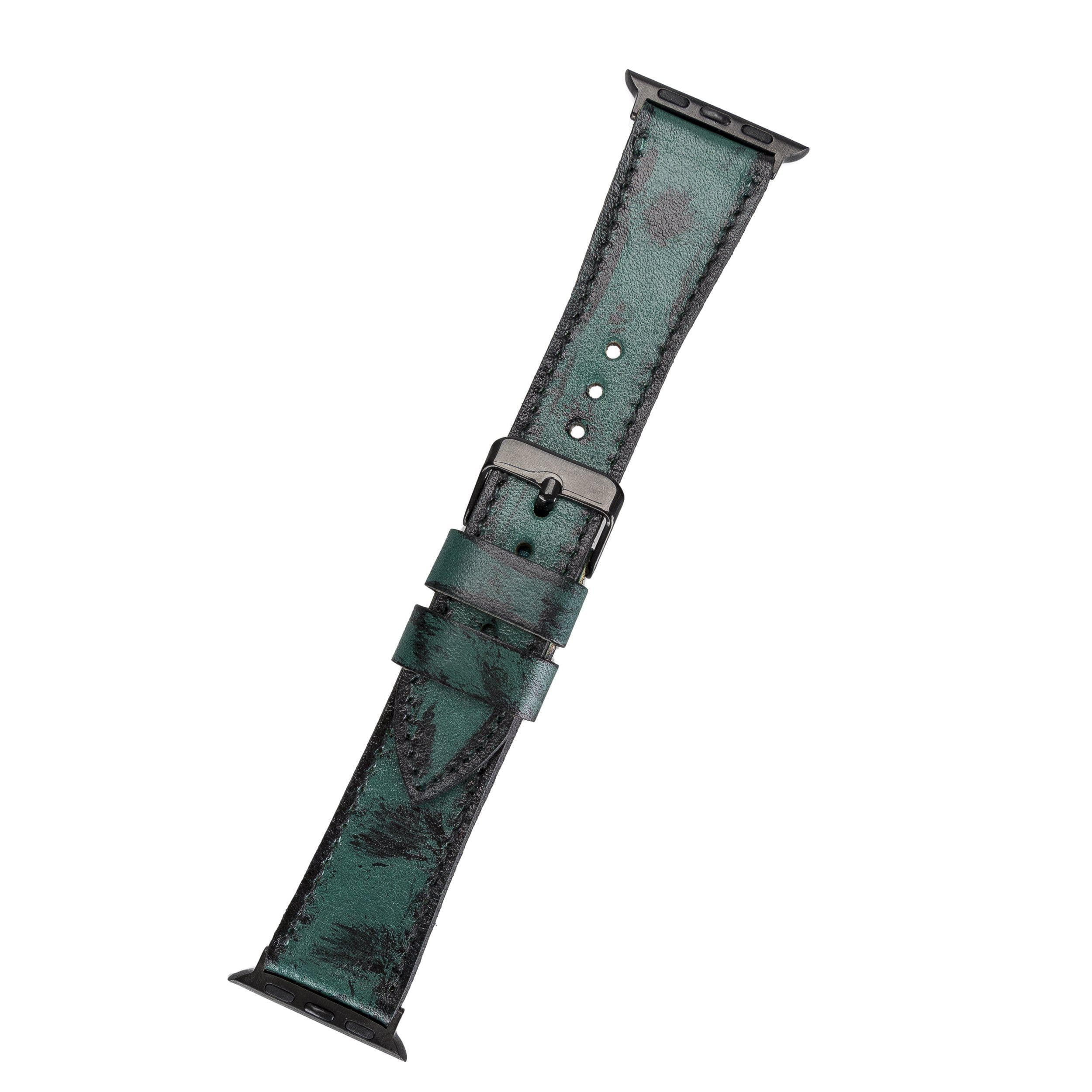 Klassisches Apple Watch-Armband aus echtem Leder 