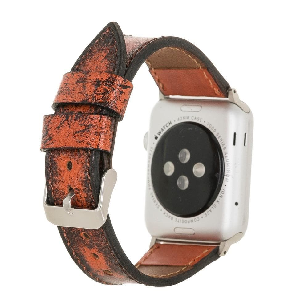 Klassisches Apple Watch-Armband aus echtem Leder 