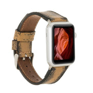 Klassisches Apple Watch-Armband aus echtem Leder 