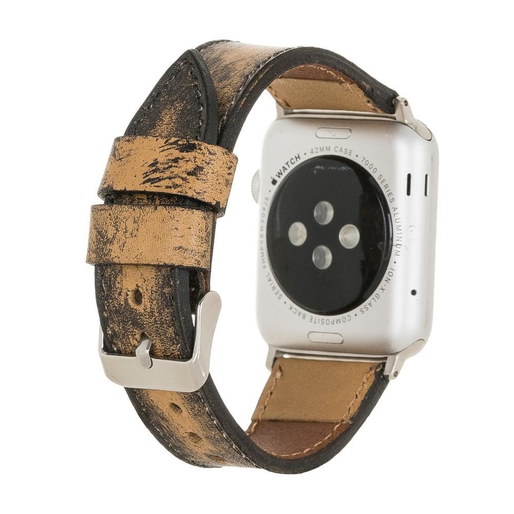 Klassisches Apple Watch-Armband aus echtem Leder 