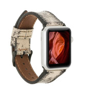 Klassisches Apple Watch-Armband aus echtem Leder 