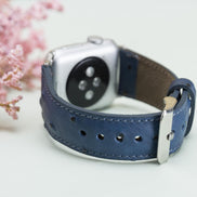 Klassisches Apple Watch-Armband aus echtem Leder 