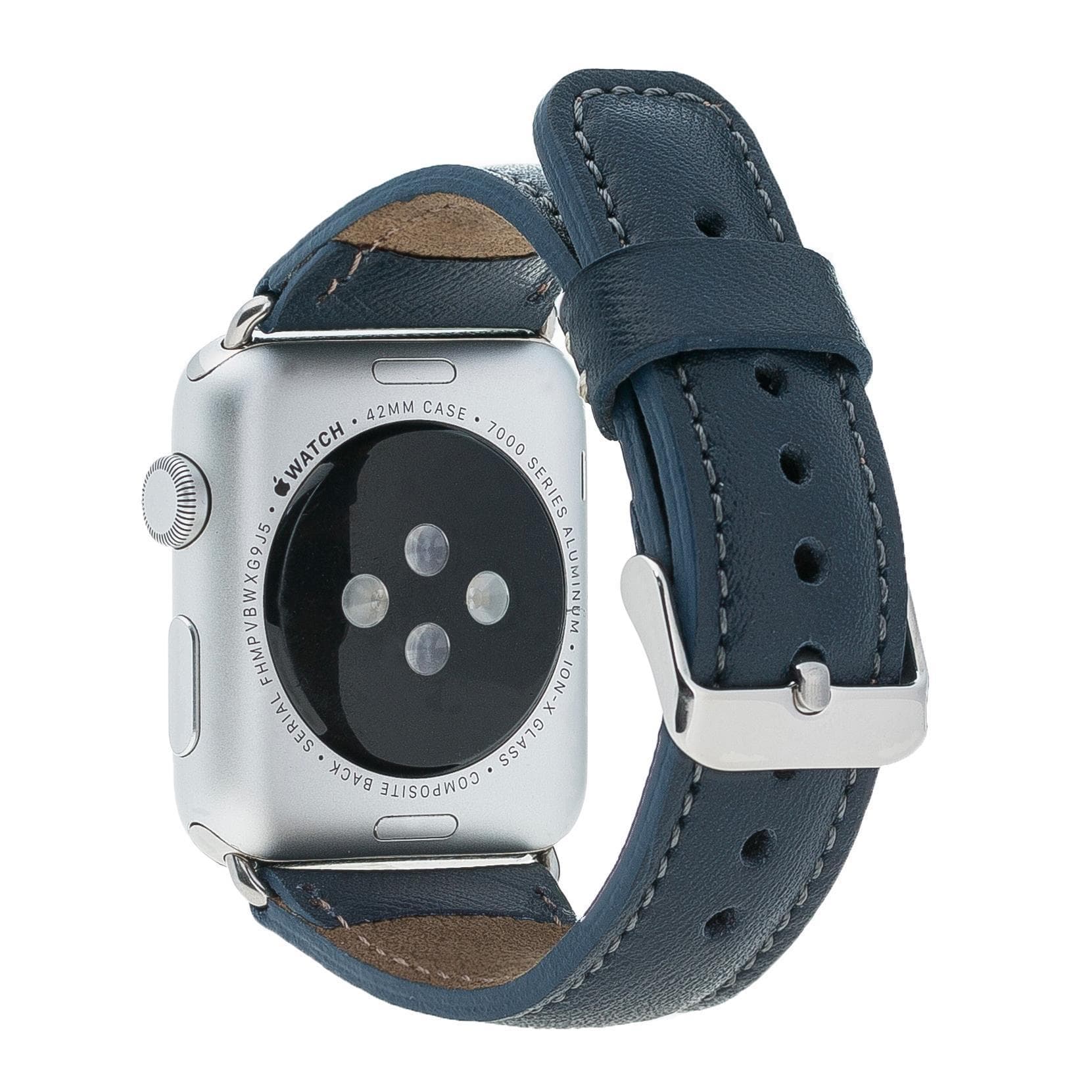 Klassisches Apple Watch-Armband aus echtem Leder 